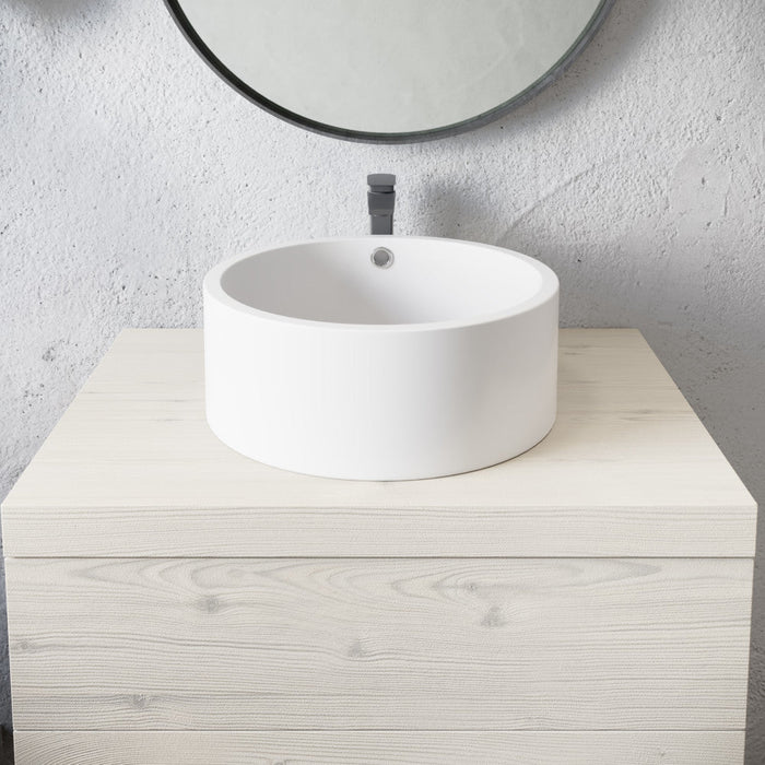 Swiss Madison Monaco 16.5” Round Vessel Sink in Matte White - SM-VS252MW