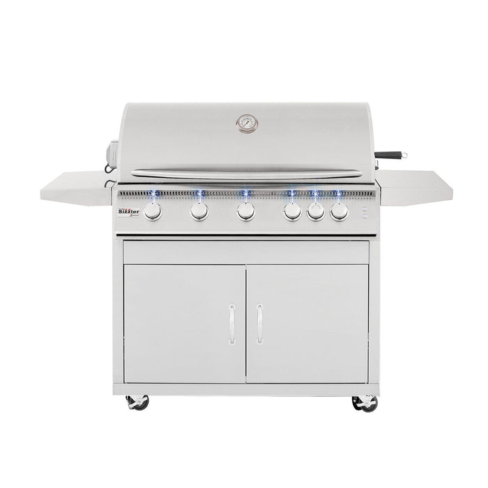 Summerset SIZ26-CART-SIZ26 Sizzler Pro Series Gas Grill On Cart, 40-Inch SIZPRO40-CART-SIZ40-SC-Config