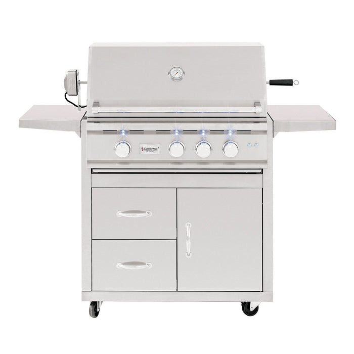 Summerset TRL32 TRL Series Gas Grill On Deluxe Cart, 32-Inch TRL32-CART-TRL32-DC-Config