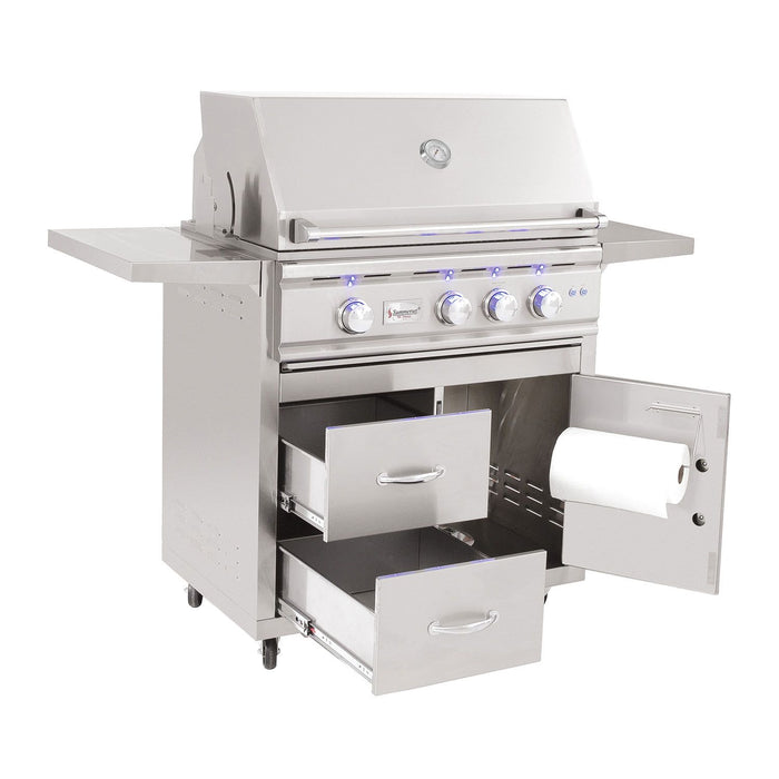 Summerset TRL32 TRL Series Gas Grill On Deluxe Cart, 32-Inch TRL32-CART-TRL32-DC-Config