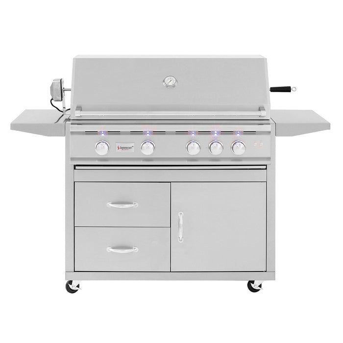 Summerset TRL38 TRL Series Gas Grill On Deluxe Cart, 38-Inch TRL38-CART-TRL38-DC-Config