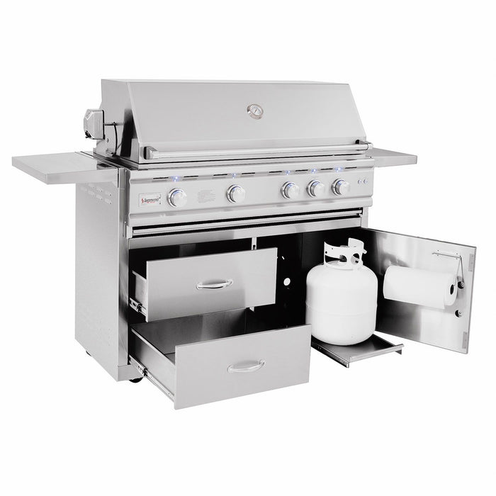 Summerset TRLD44 TRL Deluxe Series Gas Grill On Cart, 44-Inch TRLD44-CART-TRLD44-Config