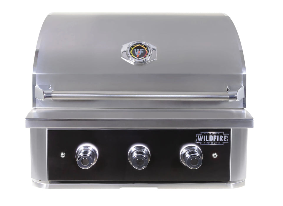 Wildfire THE RANCH PRO 30" GAS GRILL BLACK 304 SS WF-PRO30G-RH-LP