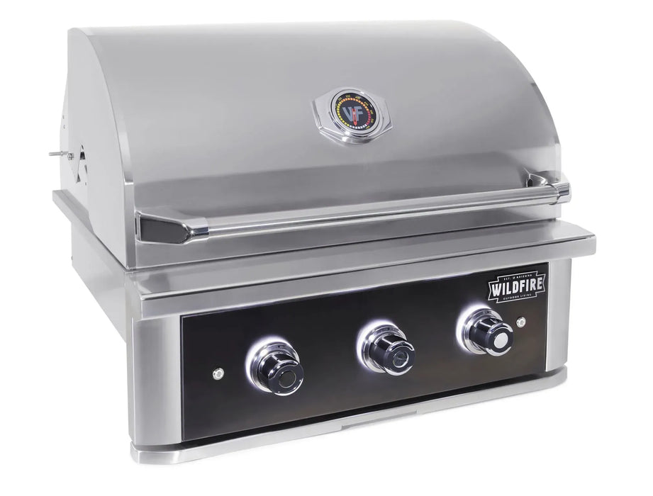 Wildfire THE RANCH PRO 30" GAS GRILL BLACK 304 SS WF-PRO30G-RH-LP