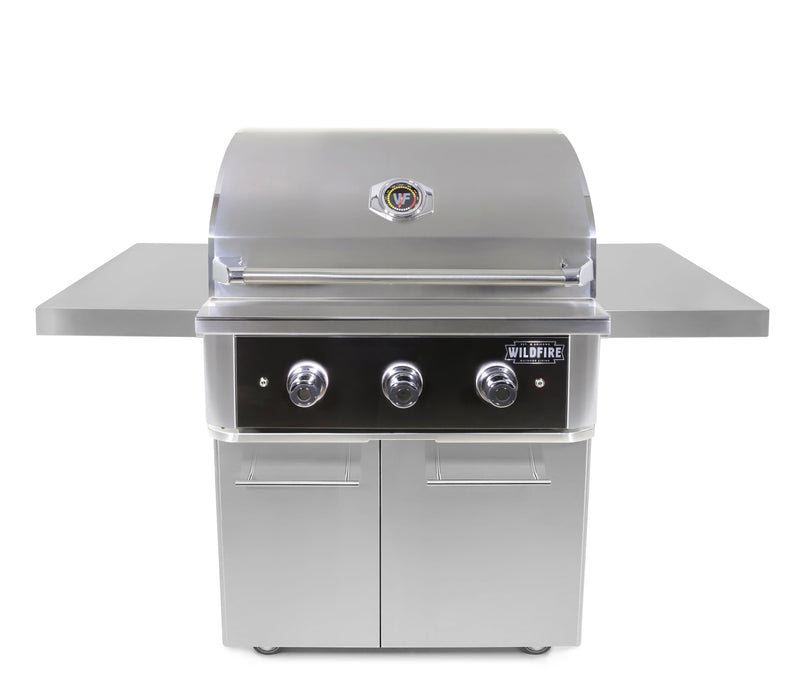 Wildfire THE RANCH PRO 30" GAS GRILL BLACK 304 SS WF-PRO30G-RH-LP