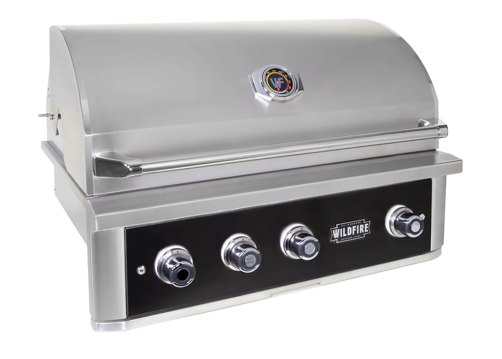 Wildfire THE RANCH PRO 36" GAS GRILL BLACK 304 SS WF-PRO36G-RH-LP