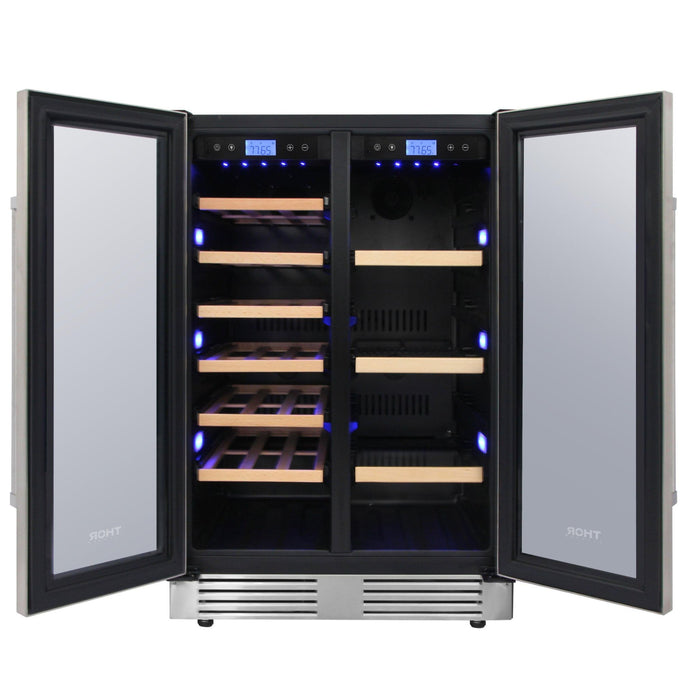 Thor Kitchen 24 in. 21 Bottle & 95-Can Wine Cooler, TBC2401DI