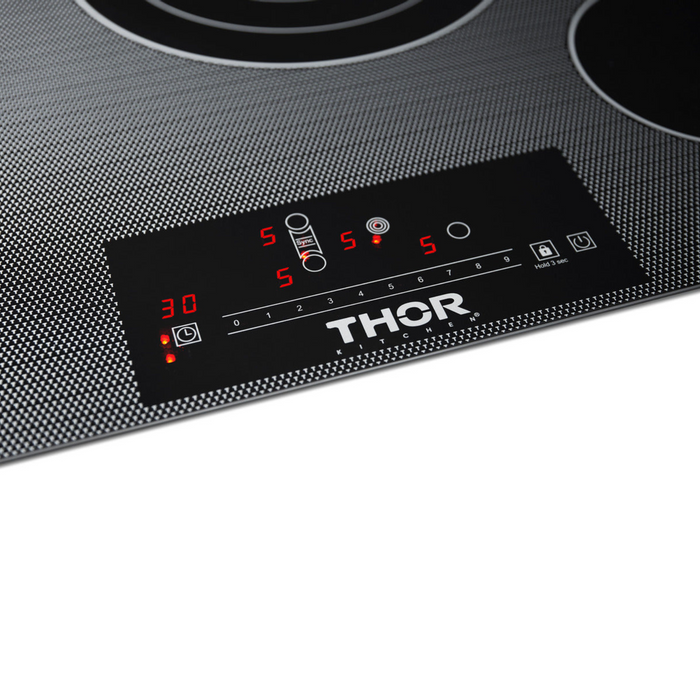 Thor Kitchen 30 In. Professional Electric Cooktop With 4 Burners in Black, TEC30