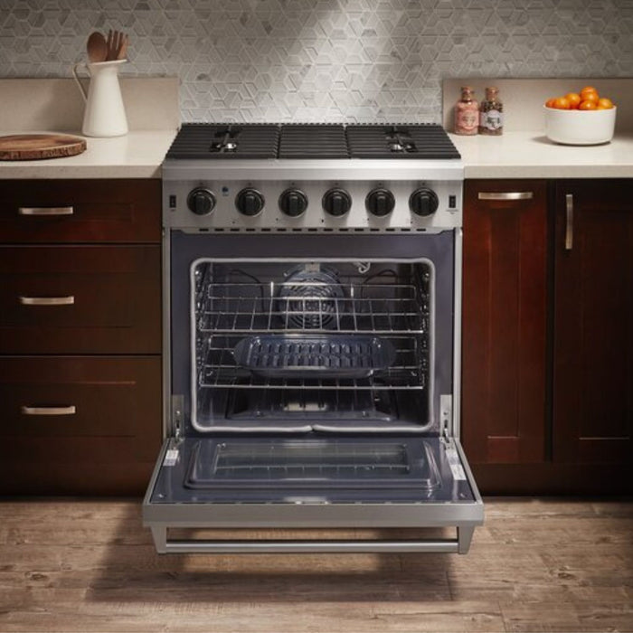 Thor Kitchen 30 in. 4.55 cu. ft. Professional Natural Gas Range in Stainless Steel, LRG3001U