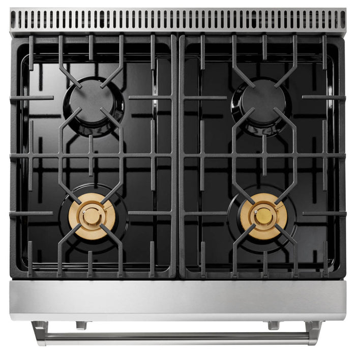 Thor Kitchen 30 In. 4.6 cu. ft. Self-Clean Gas Range in Stainless Steel with Front Touch Control, TRG3001