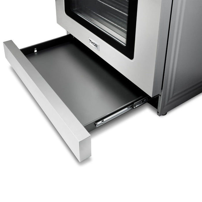 Thor Kitchen - 36 Inch Air Fry and Self-Clean Professional Gas Range - TRG3601