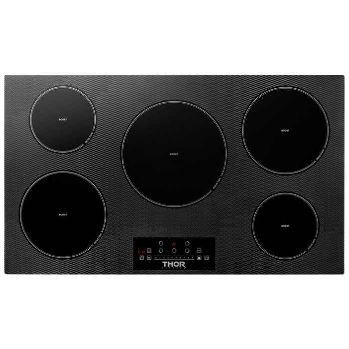 Thor Kitchen - 36 Inch Built-In Induction Cooktop with 5 Elements - TIH36