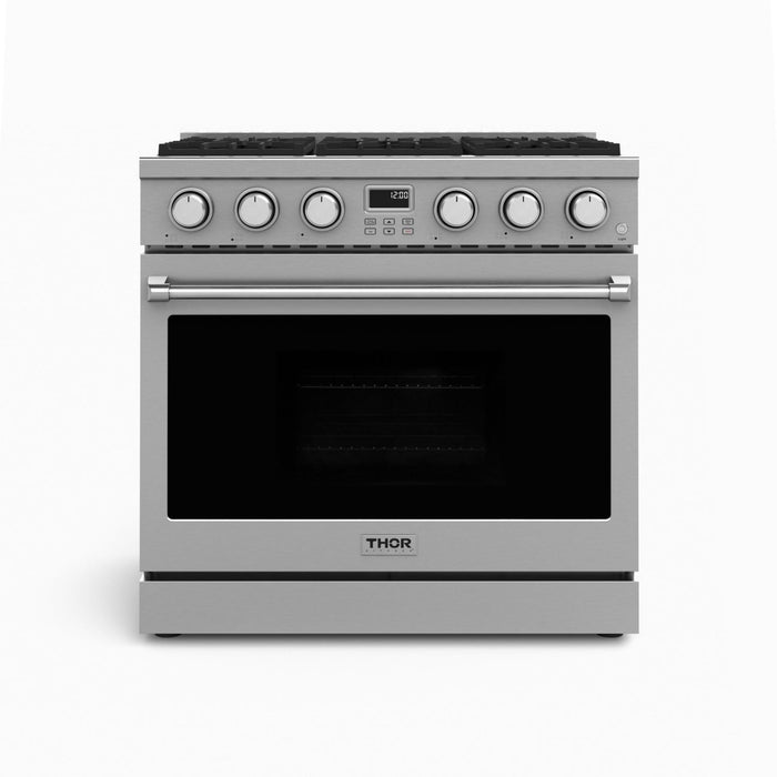 Thor Kitchen - 36" Contemporary Professional Propane Gas Range - ARG36LP