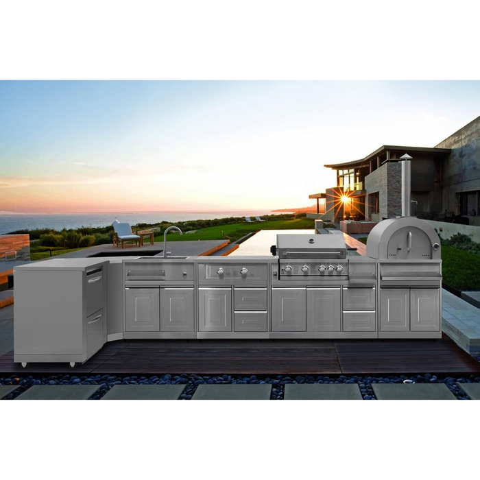 Thor Kitchen - Outdoor Kitchen Corner Cabinet Module in Stainless Steel - MK06SS304