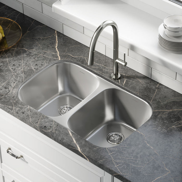 Swiss Madison Toulouse 29 x 18 Stainless Steel, Dual Basin, Undermount Kitchen Sink - SM-KU632