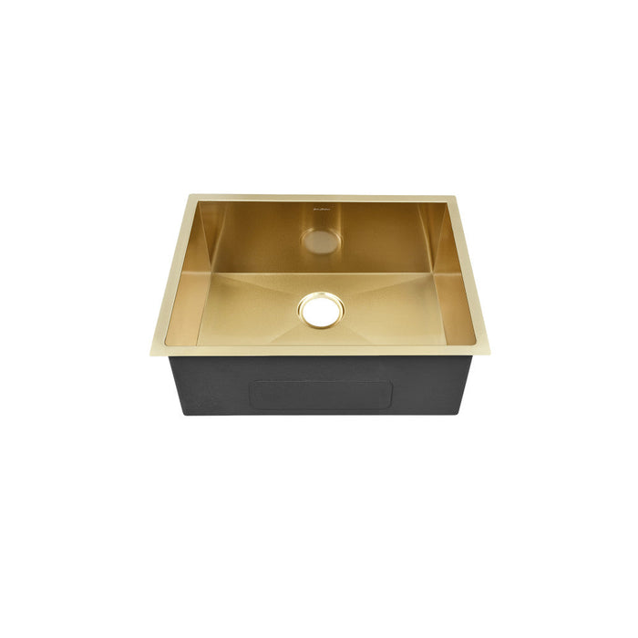 Swiss Madison Tourner 21 x 18 Stainless Steel, Single Basin, Undermount Kitchen Sink, Gold - SM-KU707G