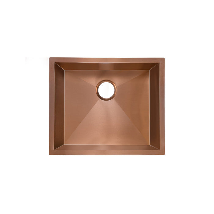 Swiss Madison Tourner 21 x 18 Stainless Steel, Single Basin, Undermount Kitchen Sink, Rose Gold - SM-KU707RG