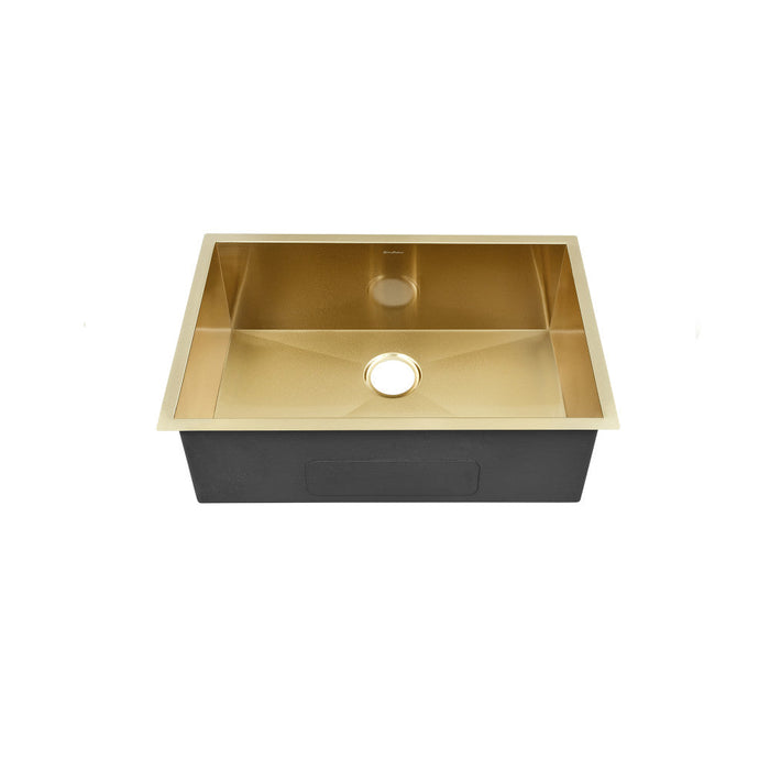 Swiss Madison Tourner 26 x 18 Stainless Steel, Single Basin, Undermount Kitchen Sink, Gold - SM-KU708G