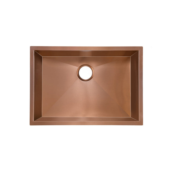 Swiss Madison Tourner 26 x 18 Stainless Steel, Single Basin, Undermount Kitchen Sink, Rose Gold - SM-KU708RG