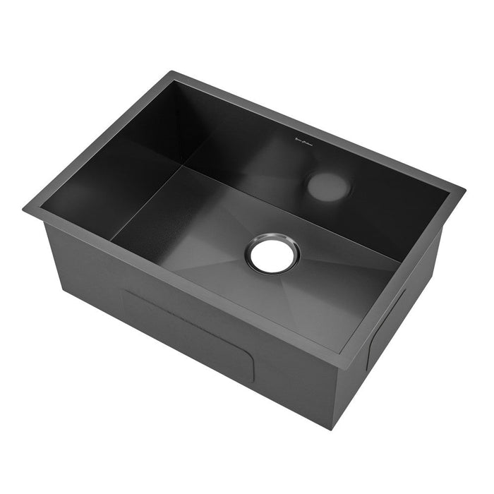 Swiss Madison Tourner 27 x 19 Stainless Steel, Single Basin, Undermount Kitchen Sink in Black - SM-KU709B