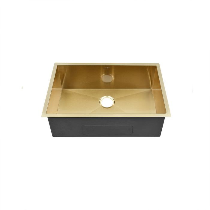 Swiss Madison Tourner 27 x 19 Stainless Steel, Single Basin, Undermount Kitchen Sink in Gold - SM-KU709G