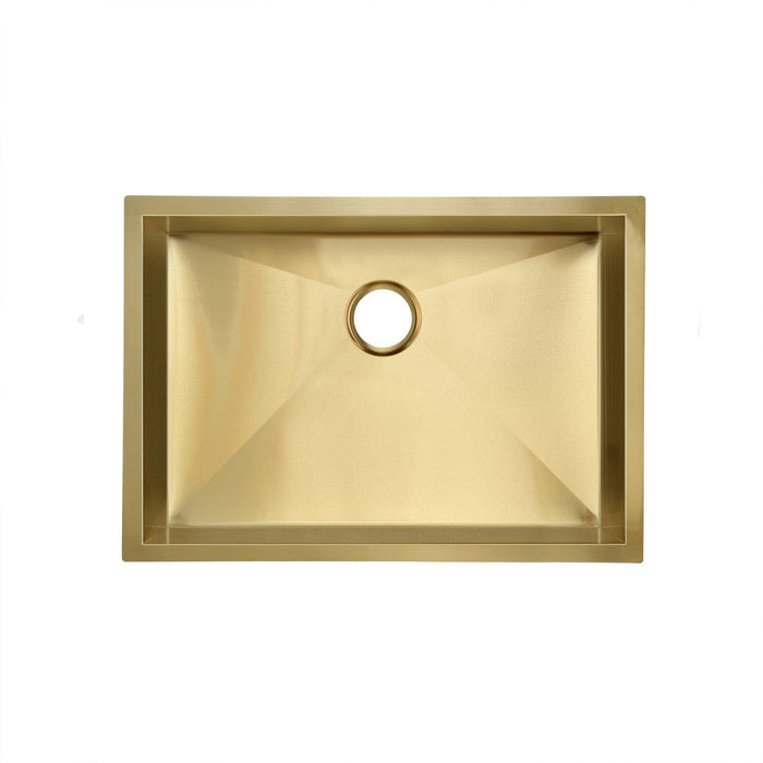 Swiss Madison Tourner 27 x 19 Stainless Steel, Single Basin, Undermount Kitchen Sink in Gold - SM-KU709G