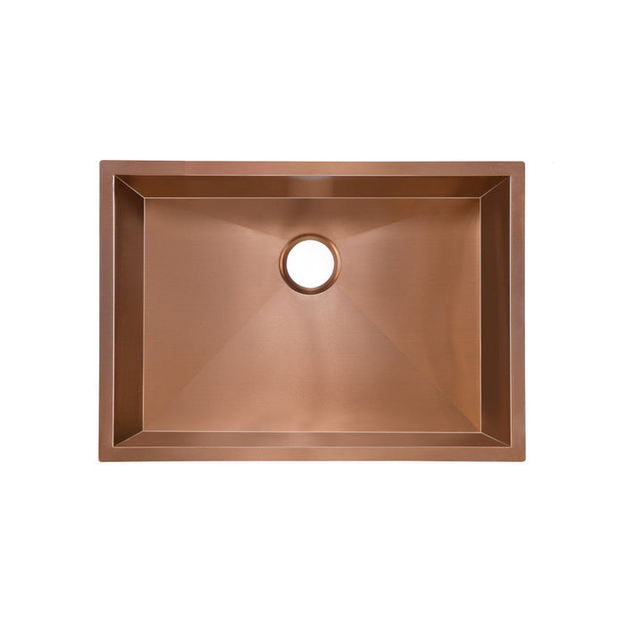 Swiss Madison Tourner 27 x 19 Stainless Steel, Single Basin, Undermount Kitchen Sink in Rose Gold - SM-KU709RG