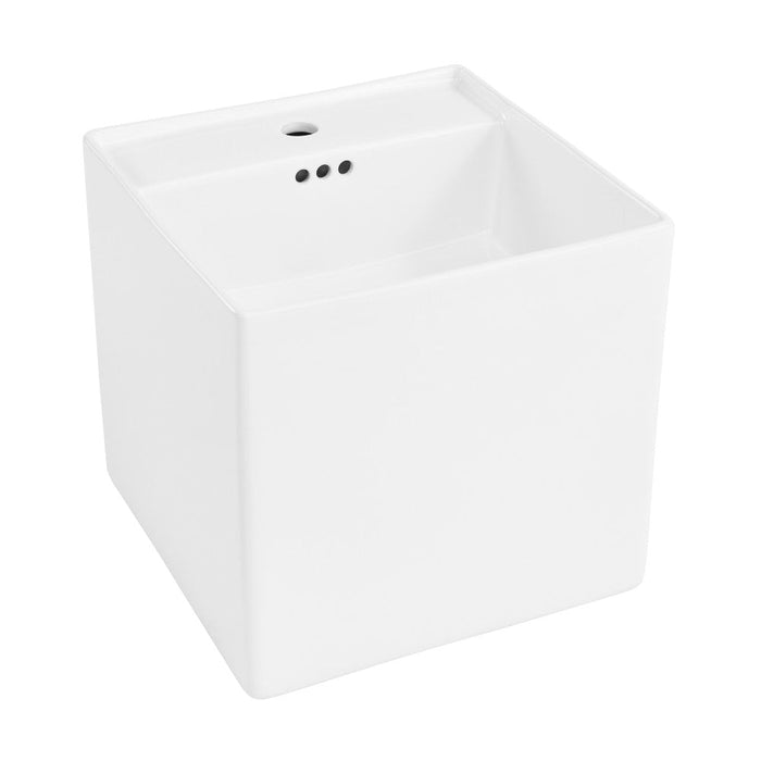 Swiss Madison Pur 16.5" Square Wall-Mount Bathroom Sink - SM-WS343