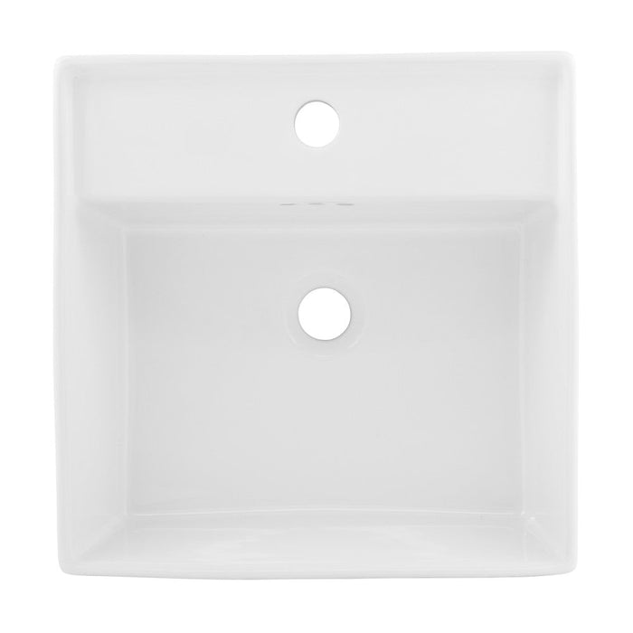 Swiss Madison Pur 16.5" Square Wall-Mount Bathroom Sink - SM-WS343