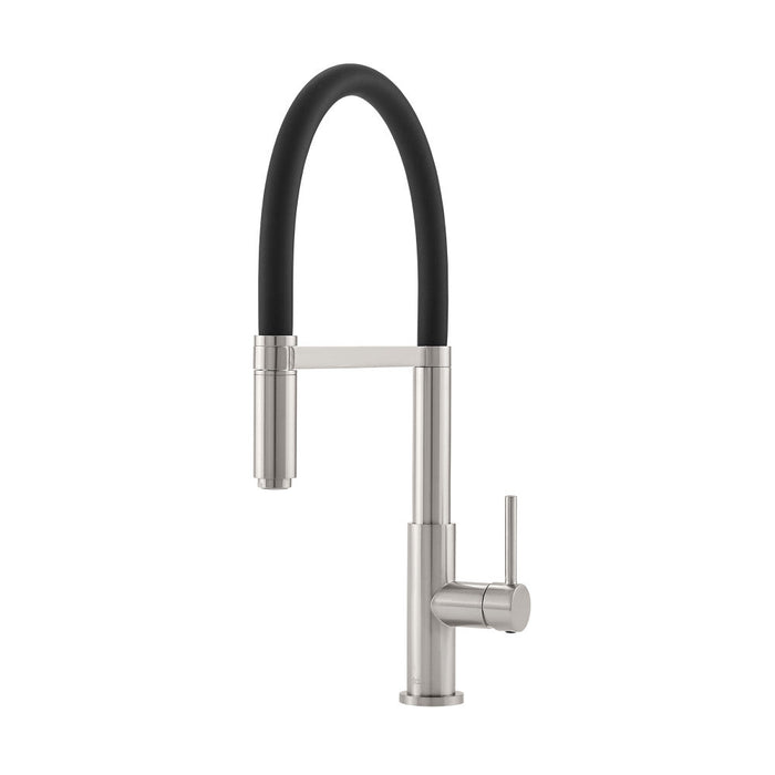 Swiss Madison Troyes Single Handle, Pull-Down Kitchen Faucet in Brushed Nickel - SM-KF75BN