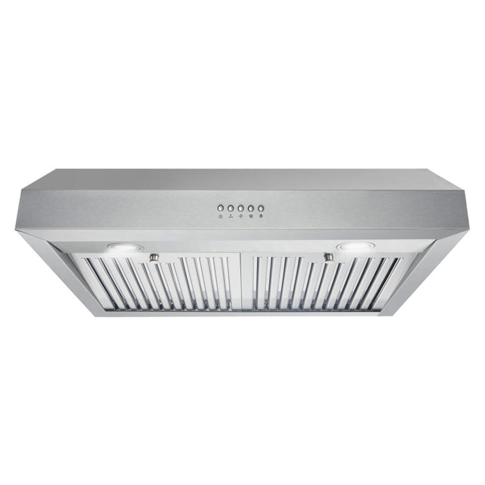 Cosmo 30" Stainless Steel Under Cabinet Range Hood with Dishwasher Safe Permanent Filters UC30