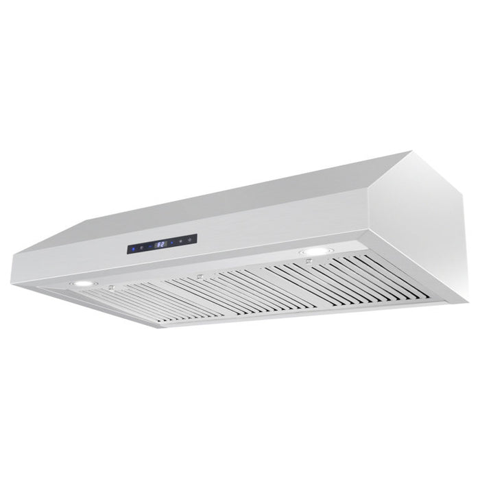 Cosmo 36" Stainless Steel Under Cabinet Range Hood with Digital Touch Controls and Dishwasher Safe Permanent Filters UMC36