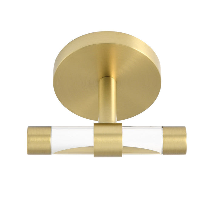 Swiss Madison Verre Acrylic Robe Hook in Brushed Gold - SM-ARH10BG