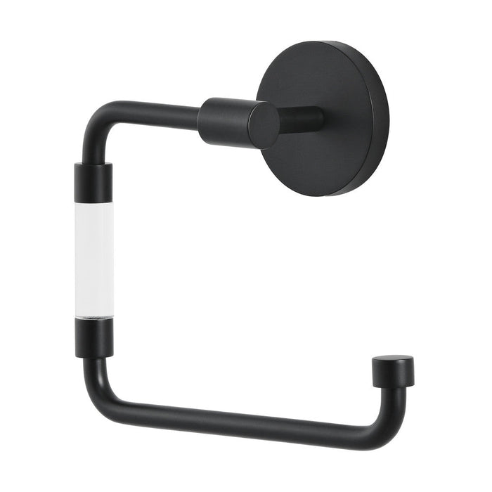 Swiss Madison Verre Acrylic Toilet Paper Holder in Matte Black - SM-ATP10MB