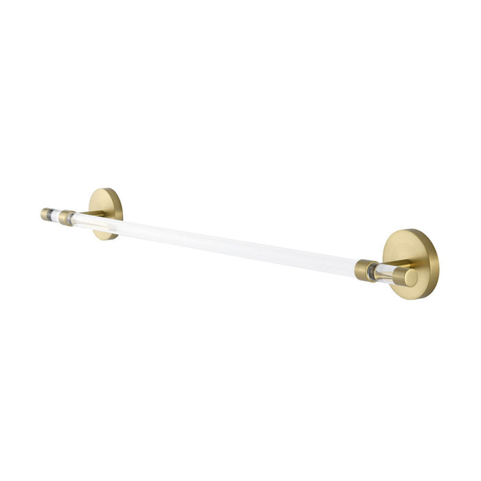 Swiss Madison Verre Acrylic Towel Bar in Brushed Gold - SM-ATB10BG