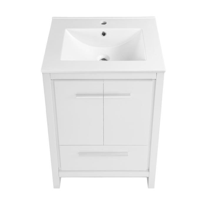 Swiss Madison Virage 24" Freestanding, Bathroom Vanity in Glossy White - SM-BV730W