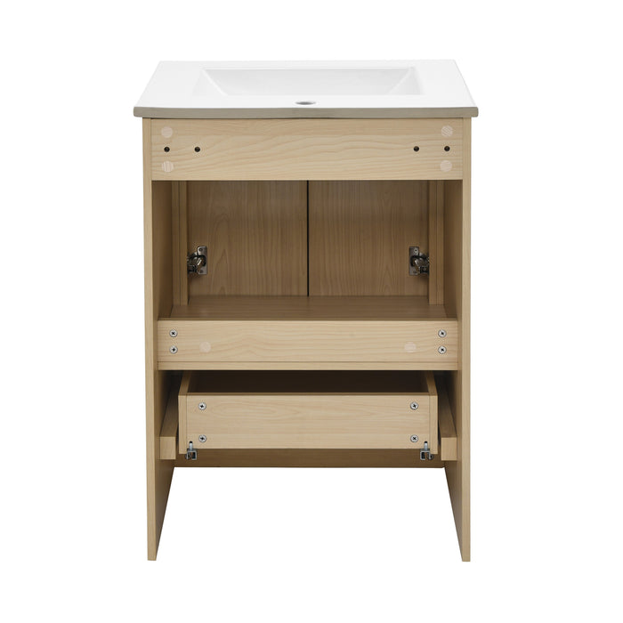 Swiss Madison Virage 24 Freestanding, Bathroom Vanity in Natural Oak - SM-BV730LK