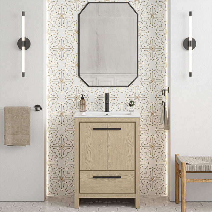 Swiss Madison Virage 24 Freestanding, Bathroom Vanity in Natural Oak - SM-BV730LK