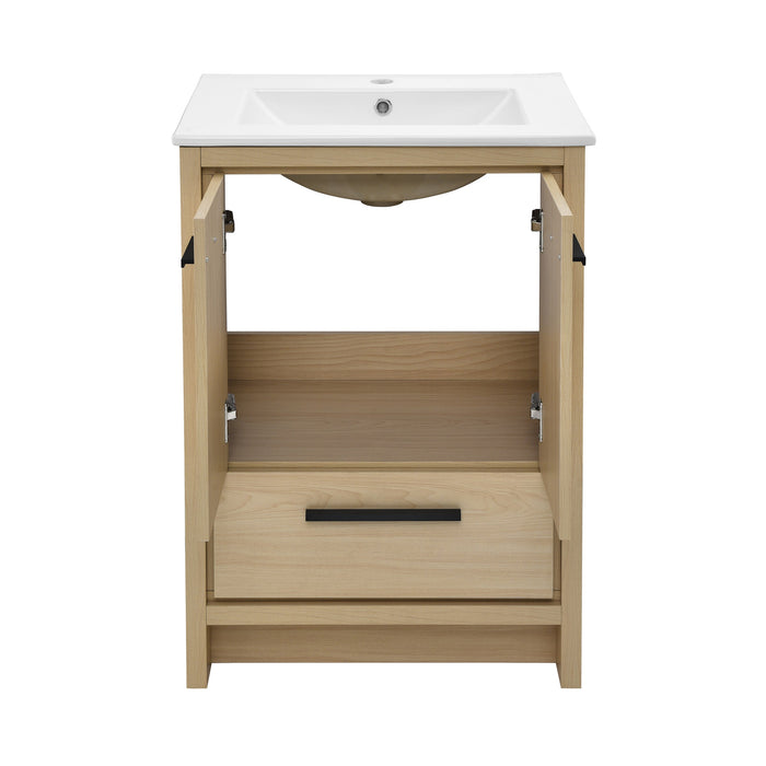 Swiss Madison Virage 24 Freestanding, Bathroom Vanity in Natural Oak - SM-BV730LK