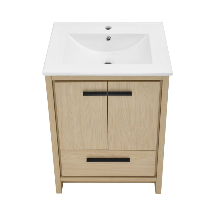 Swiss Madison Virage 24 Freestanding, Bathroom Vanity in Natural Oak - SM-BV730LK