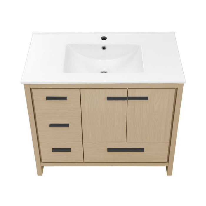 Swiss Madison Virage 36" Freestanding, Bathroom Vanity in Oak - SM-BV750K