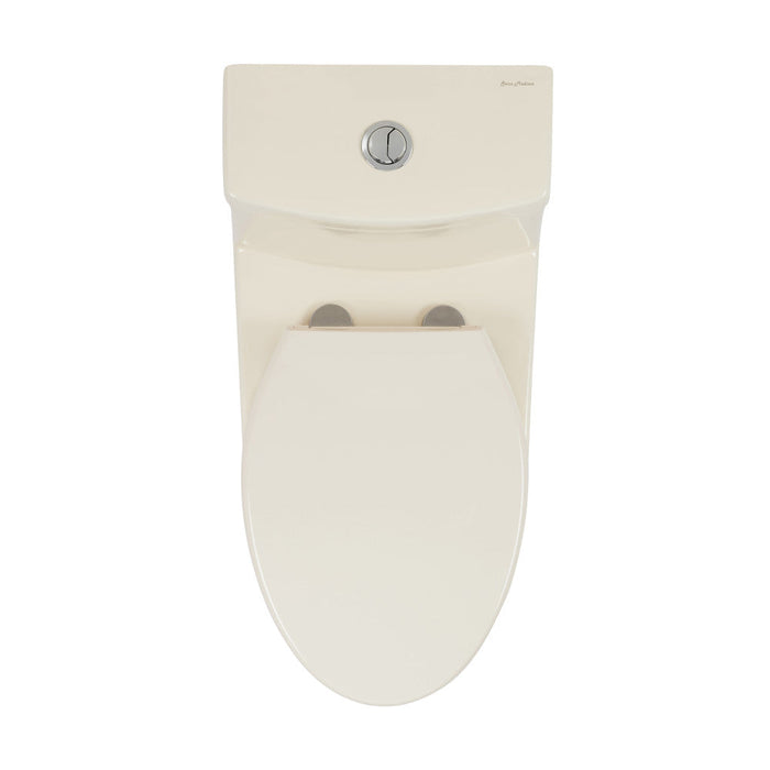 Swiss Madison Virage One Piece Elongated Dual Flush Toilet 1.1/1.6 gpf in Bisque - SM-1T118BQ