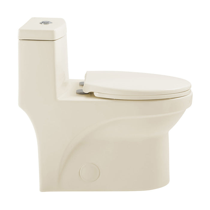 Swiss Madison Virage One Piece Elongated Dual Flush Toilet 1.1/1.6 gpf in Bisque - SM-1T118BQ