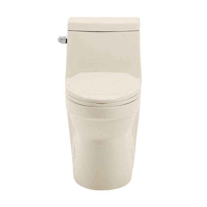 Swiss Madison Virage One Piece Elongated Left Side Flush Handle Toilet 1.28 gpf in Bisque - SM-1T123BQ