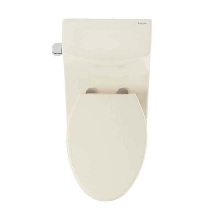 Swiss Madison Virage One Piece Elongated Left Side Flush Handle Toilet 1.28 gpf in Bisque - SM-1T123BQ