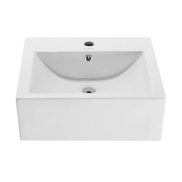 Swiss Madison Voltaire 18 Square Ceramic Wall Mount Sink - SM-VS276