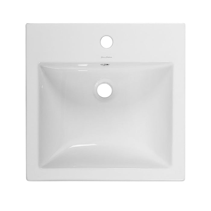 Swiss Madison Voltaire 18 Square Ceramic Wall Mount Sink - SM-VS276