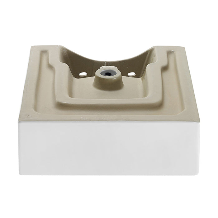 Swiss Madison Voltaire 18 Square Ceramic Wall Mount Sink - SM-VS276