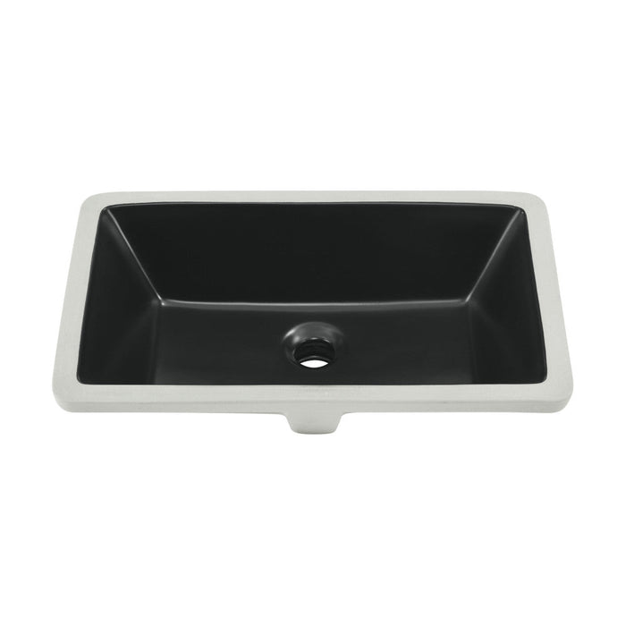 Swiss Madison Voltaire 21" Rectangle Undermount Bathroom Sink in Matte Black - SM-UM625MB