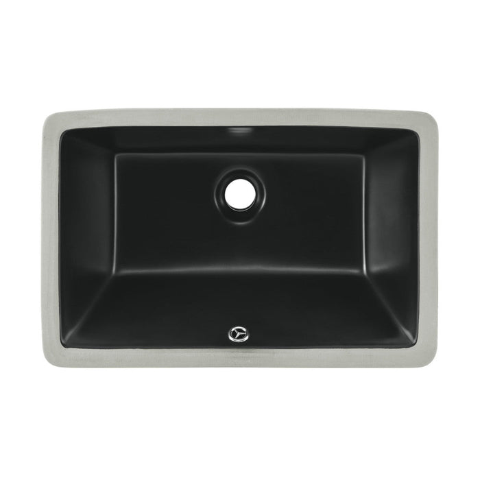 Swiss Madison Voltaire 21" Rectangle Undermount Bathroom Sink in Matte Black - SM-UM625MB